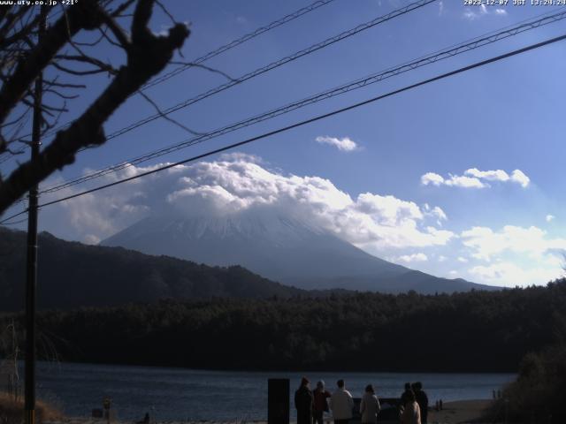 西湖からの富士山