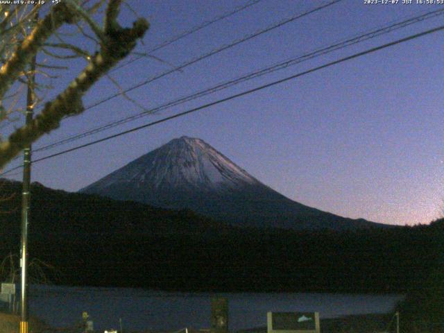 西湖からの富士山