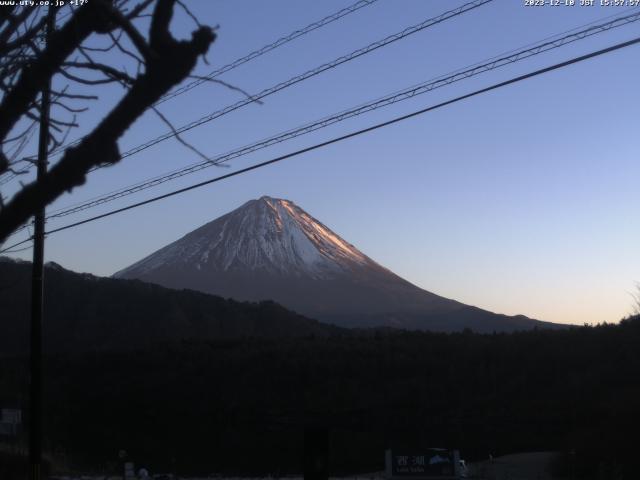 西湖からの富士山