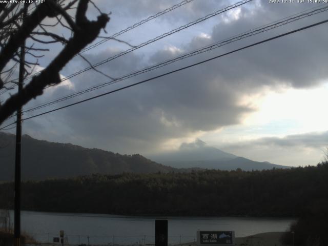 西湖からの富士山