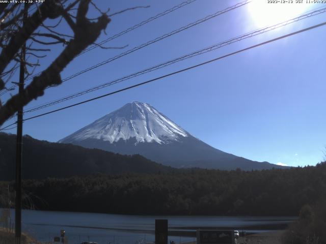 西湖からの富士山