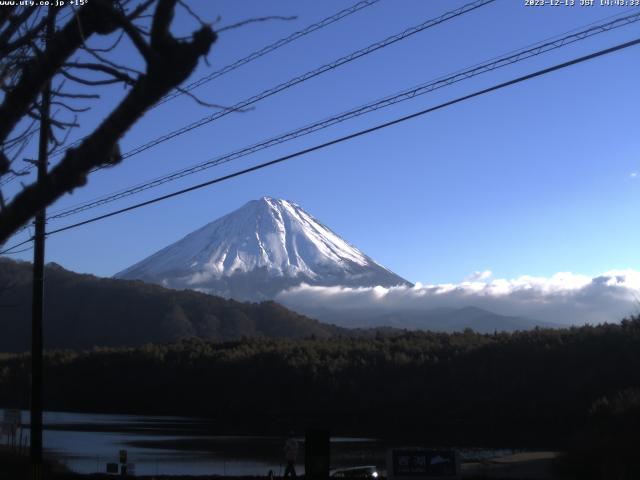 西湖からの富士山