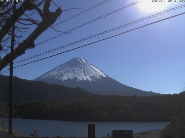 西湖からの富士山