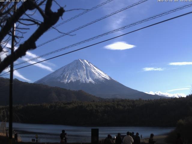 西湖からの富士山