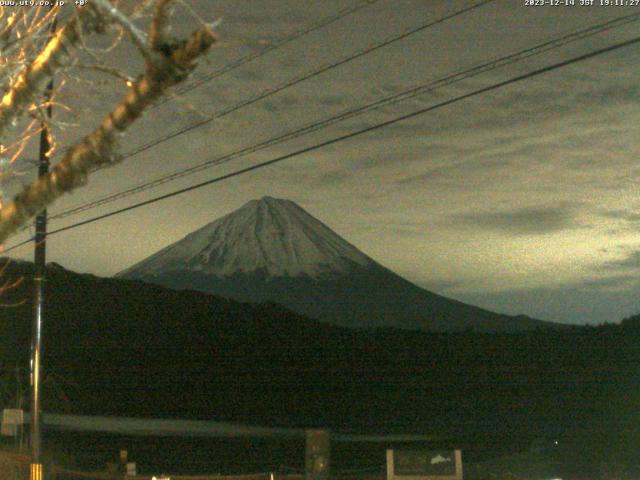 西湖からの富士山