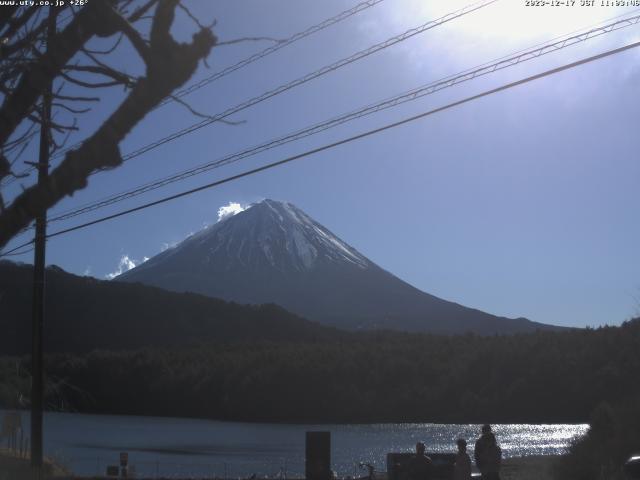 西湖からの富士山