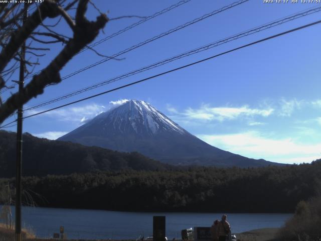 西湖からの富士山