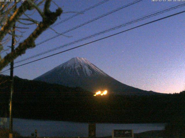 西湖からの富士山