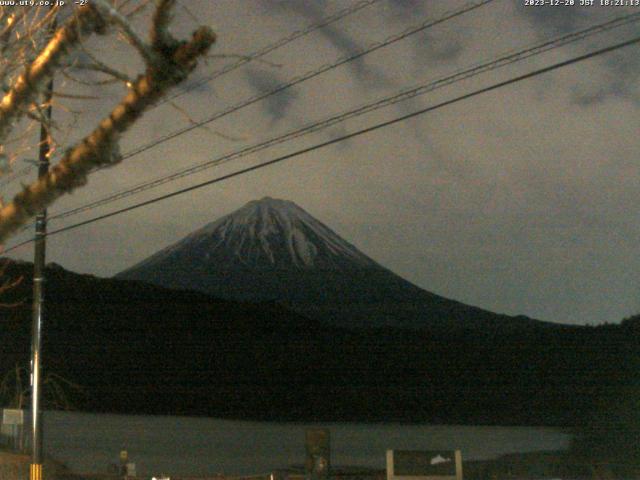 西湖からの富士山