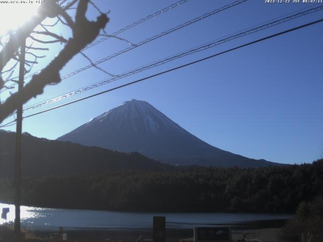 西湖からの富士山