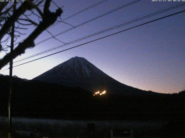 西湖からの富士山