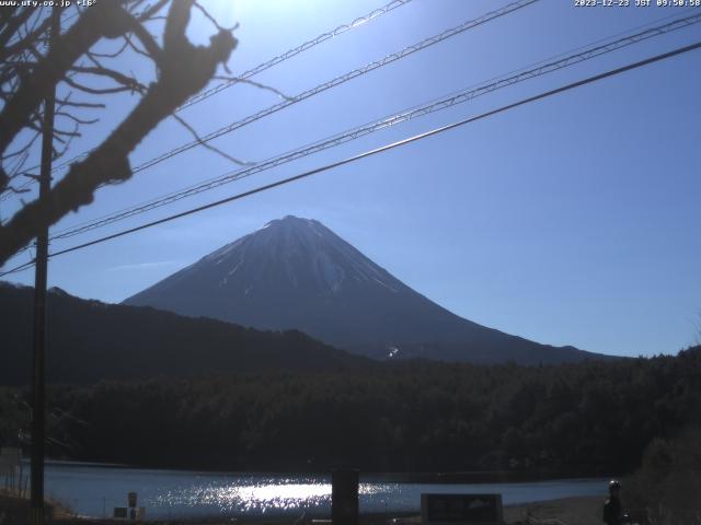 西湖からの富士山