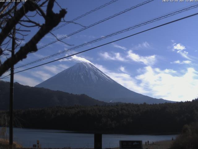 西湖からの富士山