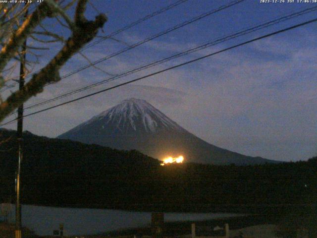 西湖からの富士山