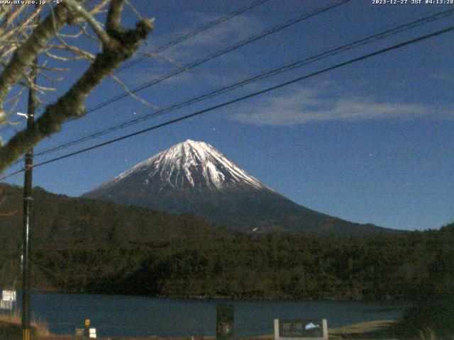 西湖からの富士山