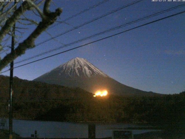 西湖からの富士山