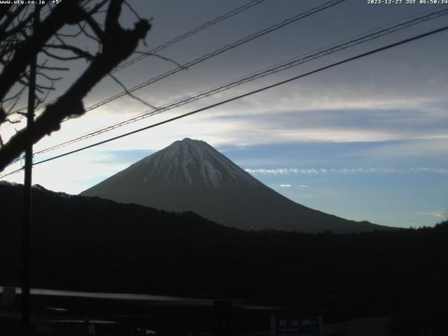 西湖からの富士山