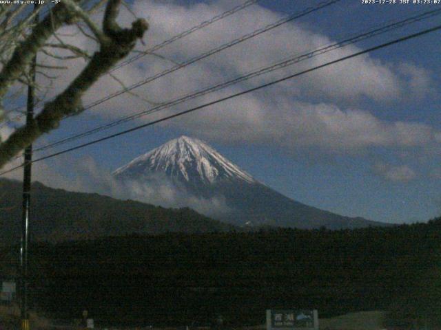 西湖からの富士山