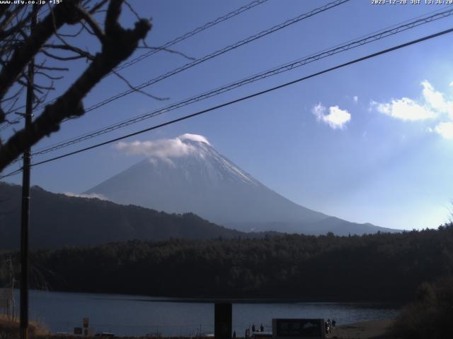 西湖からの富士山