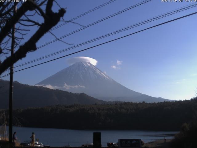 西湖からの富士山