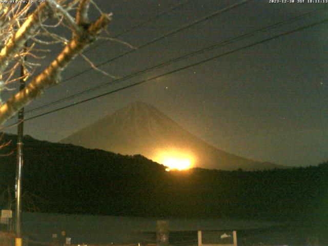 西湖からの富士山