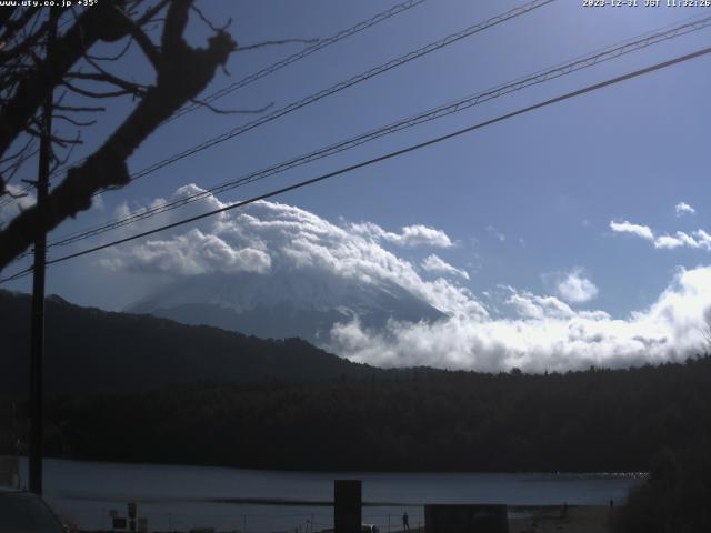 西湖からの富士山