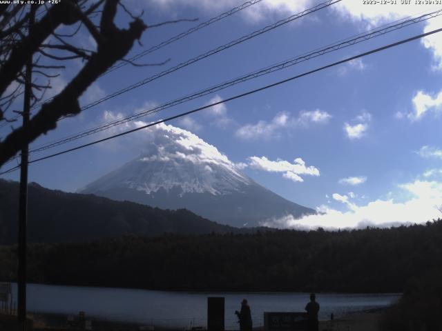 西湖からの富士山