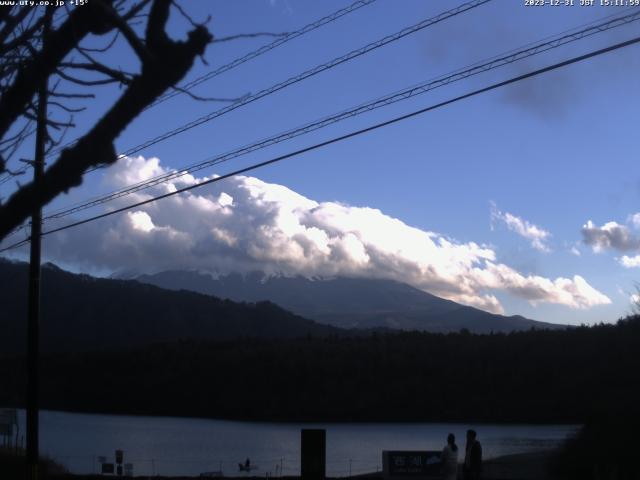 西湖からの富士山