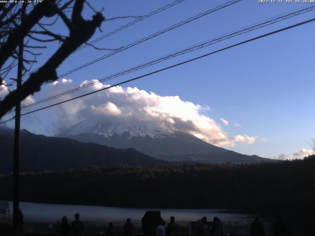 西湖からの富士山