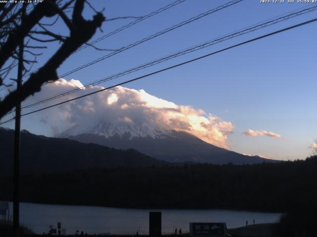 西湖からの富士山