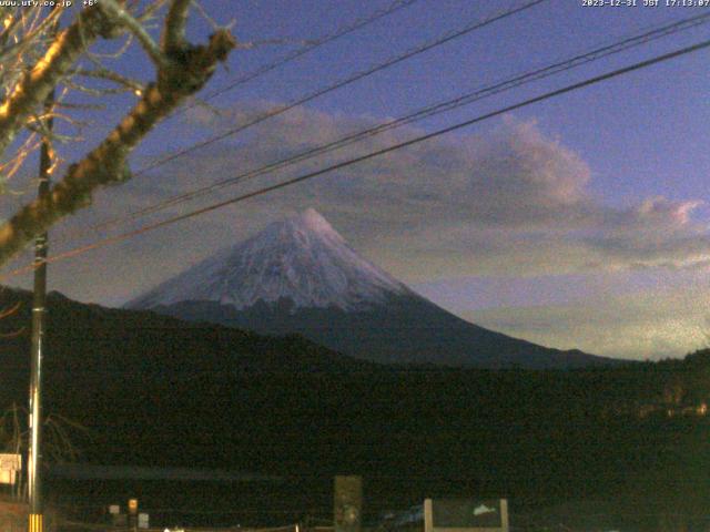 西湖からの富士山