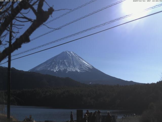 西湖からの富士山