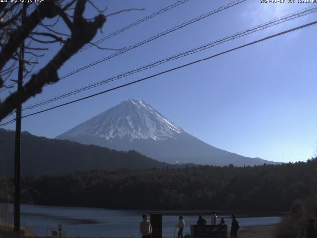 西湖からの富士山