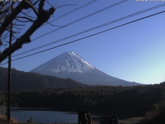 西湖からの富士山