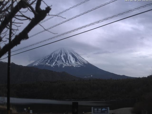 西湖からの富士山