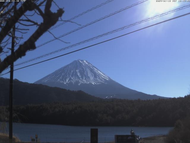 西湖からの富士山