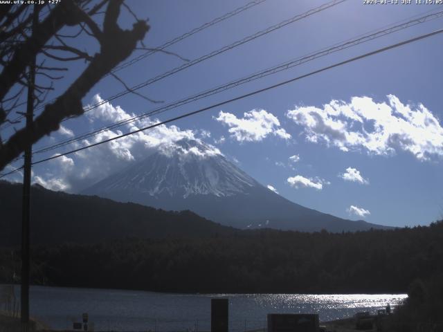 西湖からの富士山