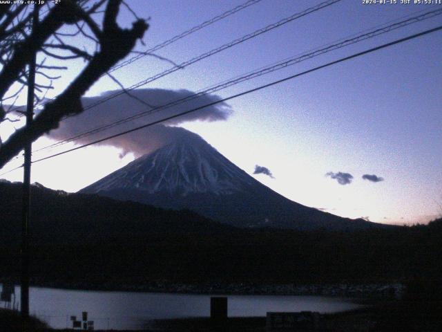 西湖からの富士山