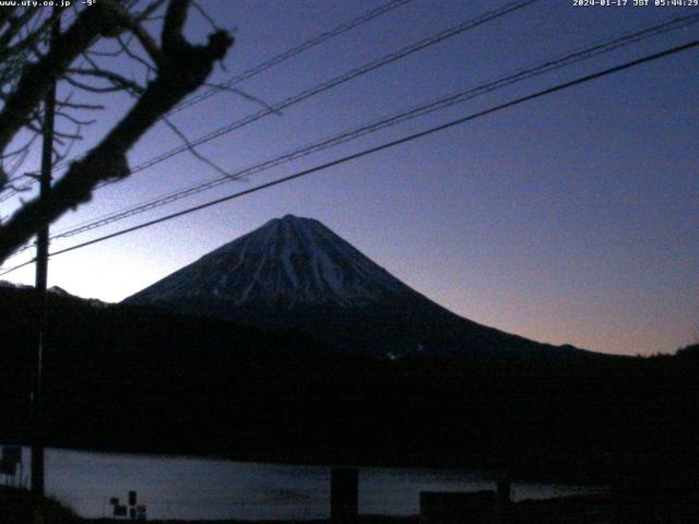 西湖からの富士山