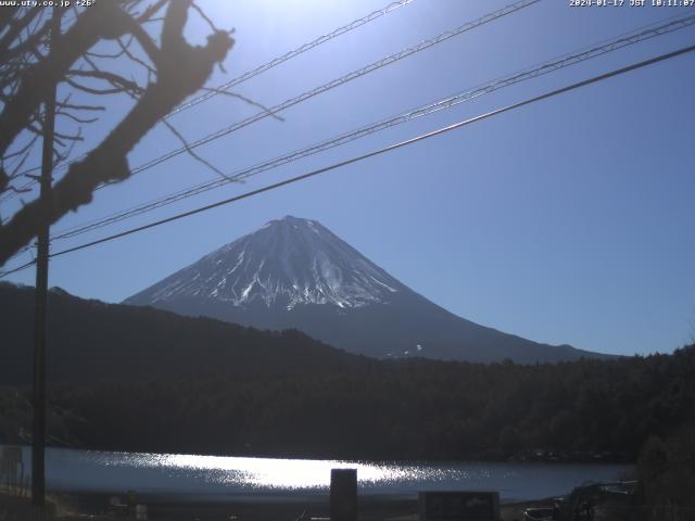 西湖からの富士山