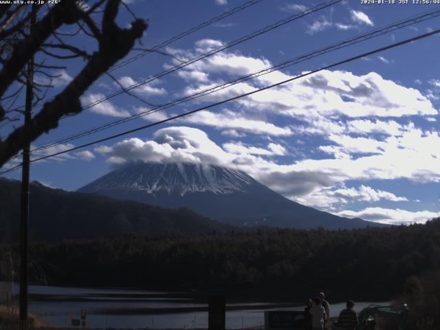 西湖からの富士山