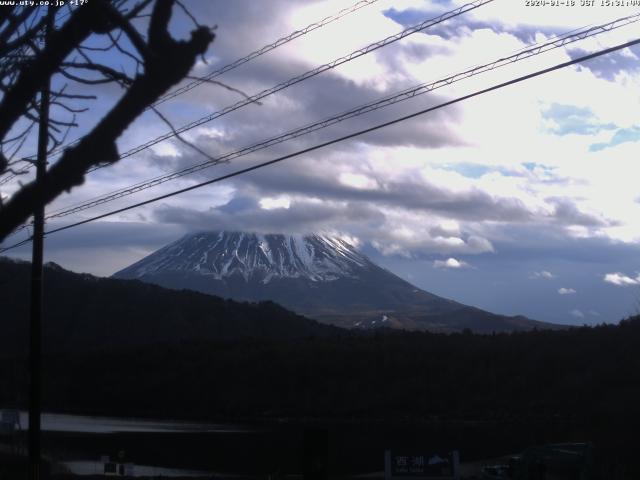 西湖からの富士山