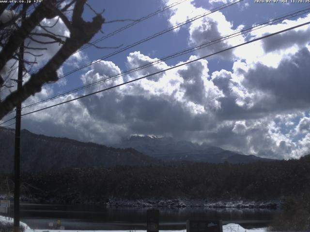 西湖からの富士山