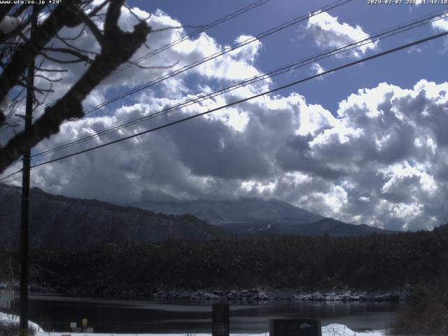 西湖からの富士山