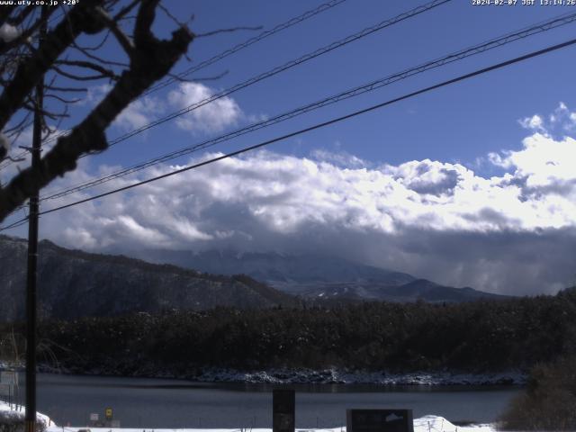 西湖からの富士山