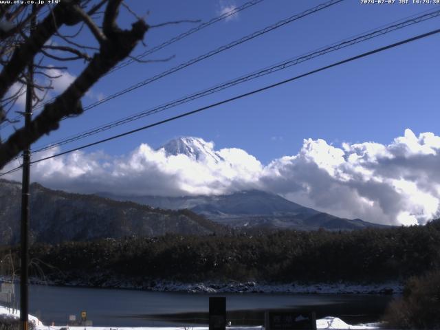 西湖からの富士山