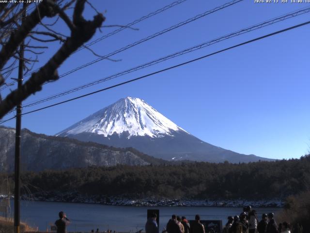 西湖からの富士山