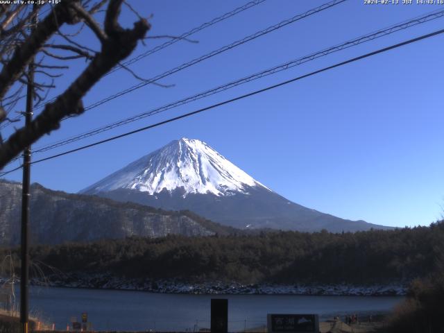 西湖からの富士山