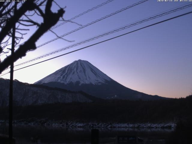 西湖からの富士山