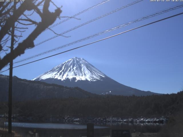 西湖からの富士山